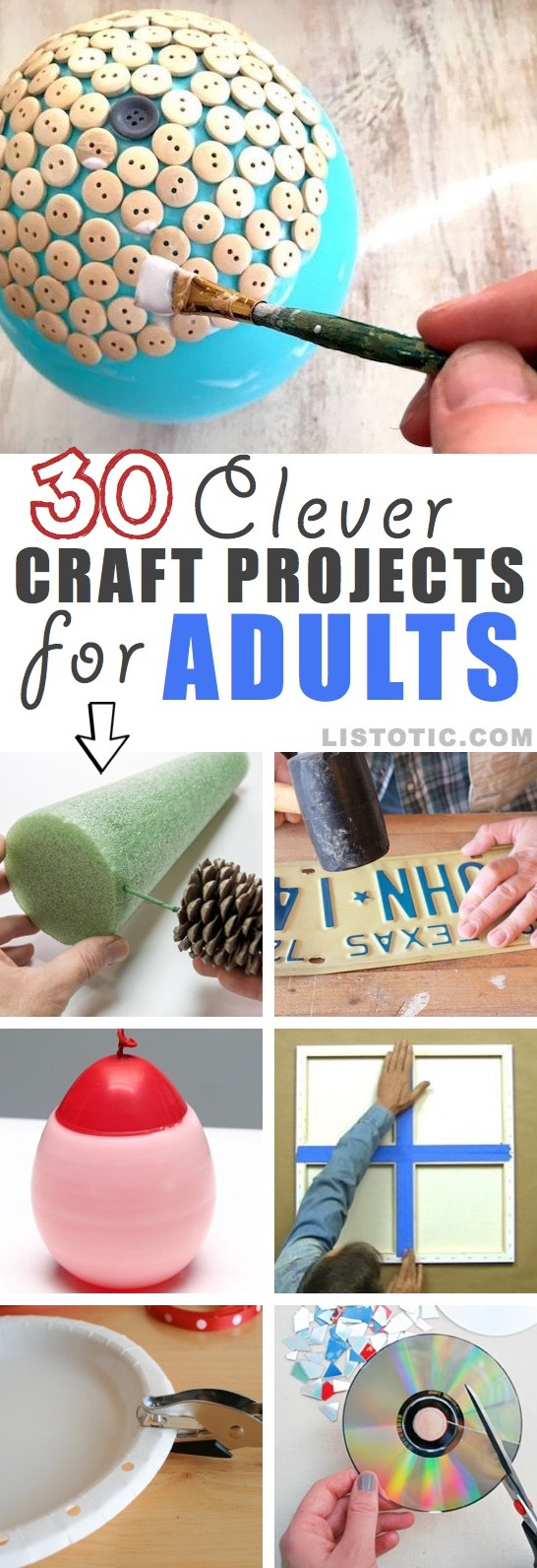 Adult Craft Projects
 30 Easy Craft Ideas That Will Spark Your Creativity DIY