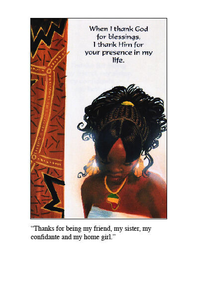 African American Birthday Cards
 African American Greeting Cards Thank You Friendship