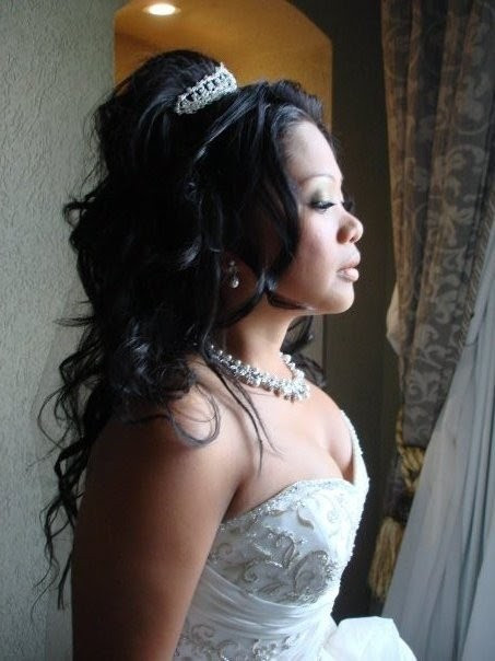 African American Wedding Hairstyles Half Up And Half Down
 African American Wedding Hairstyles & Hairdos Gorgeous