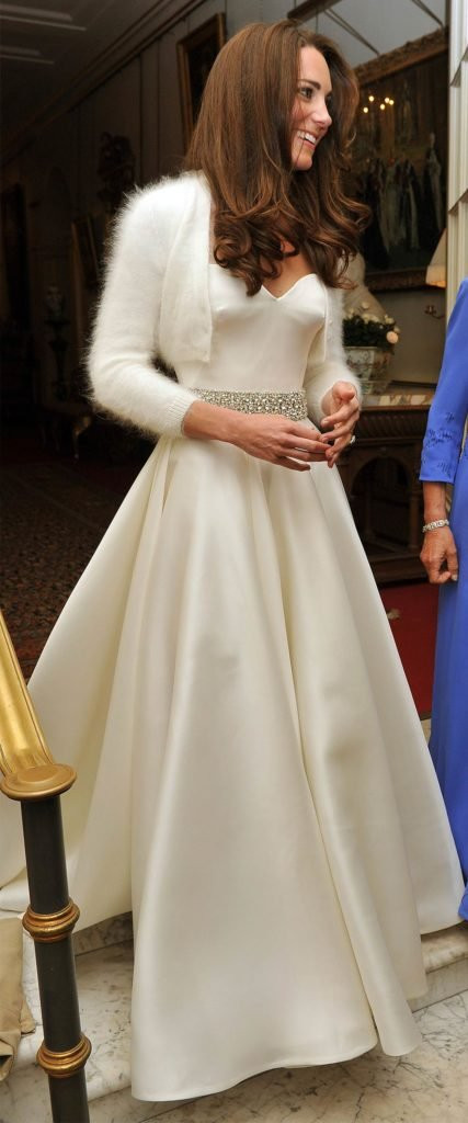 After Wedding Dress
 Kate Middleton s Second Wedding Dress