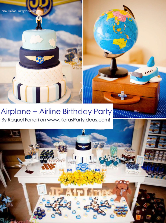 Airplane Birthday Decorations
 Creative 2x Mom June 2013