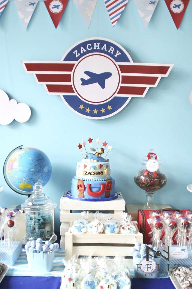Airplane Birthday Decorations
 Awesome airplane birthday party See more party ideas at