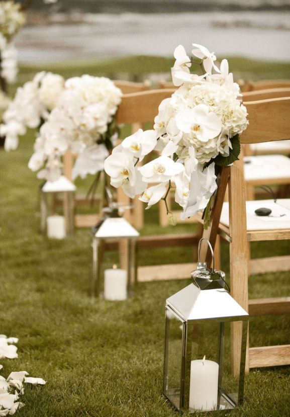 Aisle Decorations For Outdoor Wedding
 Outdoor Wedding Aisle Decorations Lanterns with white