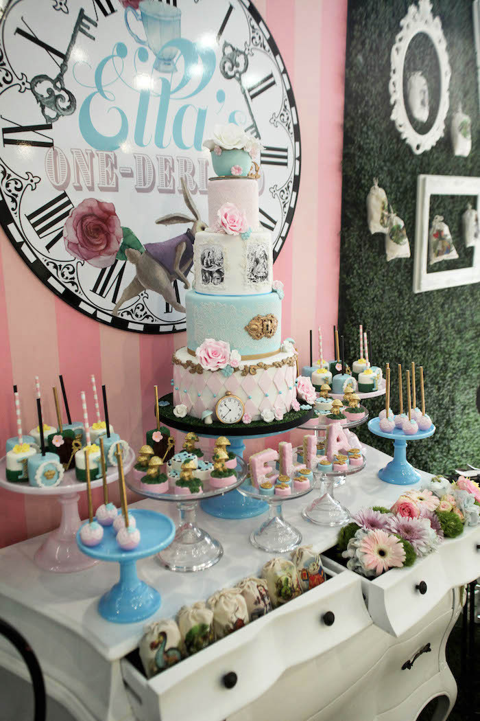 Alice In Wonderland Birthday Decorations
 Kara s Party Ideas Alice in Wonderland Birthday Party
