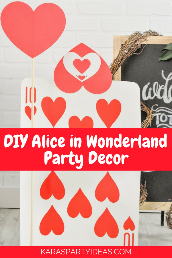 Alice In Wonderland Decorations DIY
 Kara s Party Ideas DIY Alice in Wonderland Party Decor
