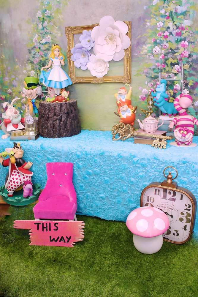 Alice In Wonderland Decorations DIY
 ONEderland CatchMyParty