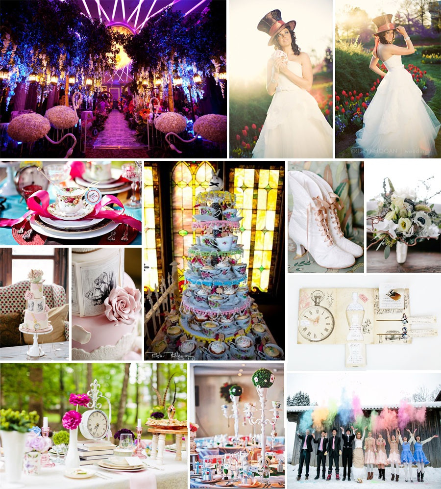 Alice In Wonderland Themed Wedding
 Project Dream Wedding Inspiration Nation Alice In