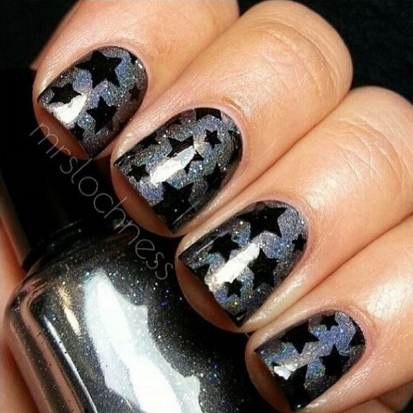All Glitter Nails
 50 Cool Star Nail Art Designs With Lots of Tutorials and