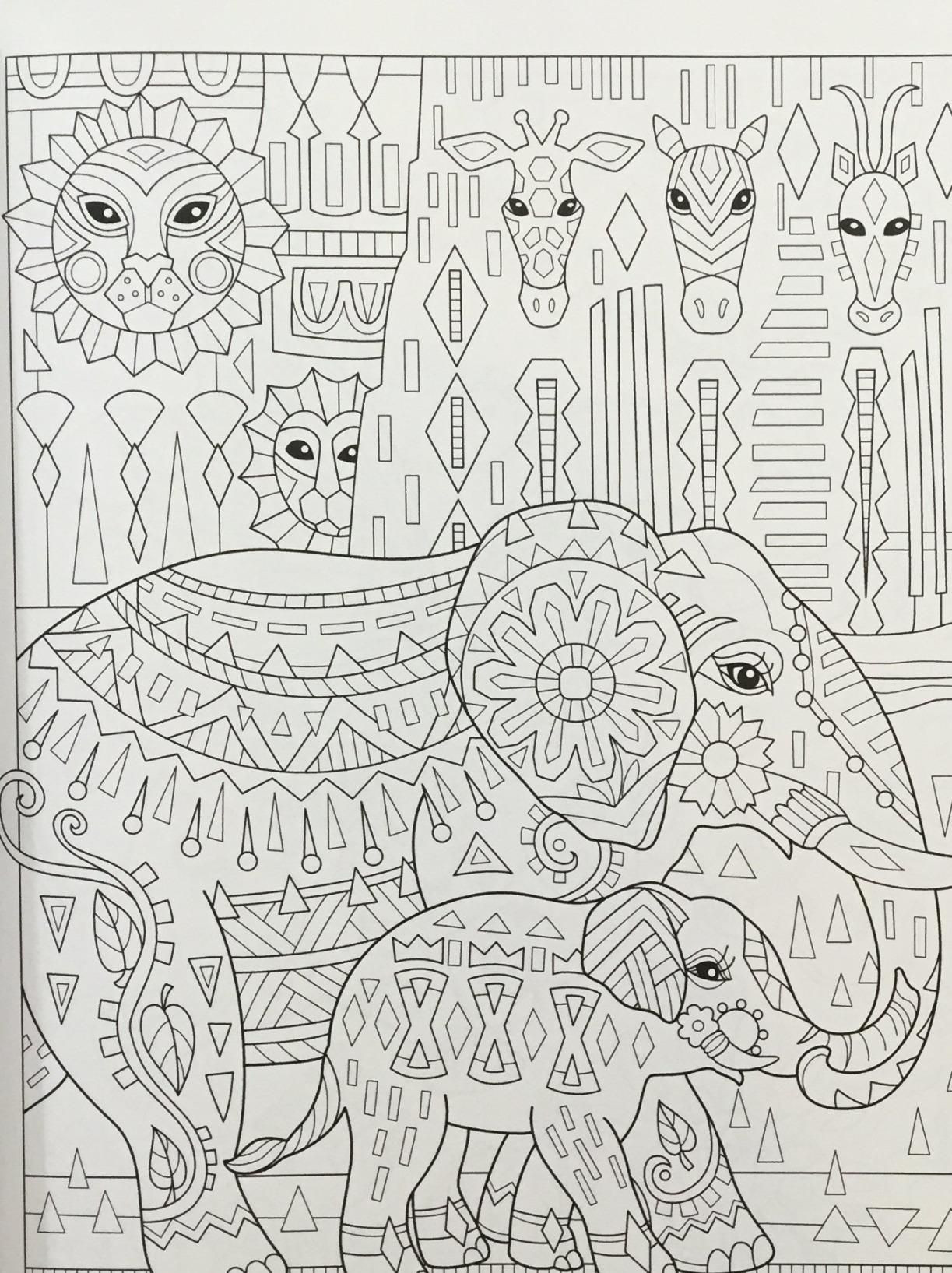 Amazon Coloring Books For Kids
 Amazon The Art of Marjorie Sarnat Elegant Elephants