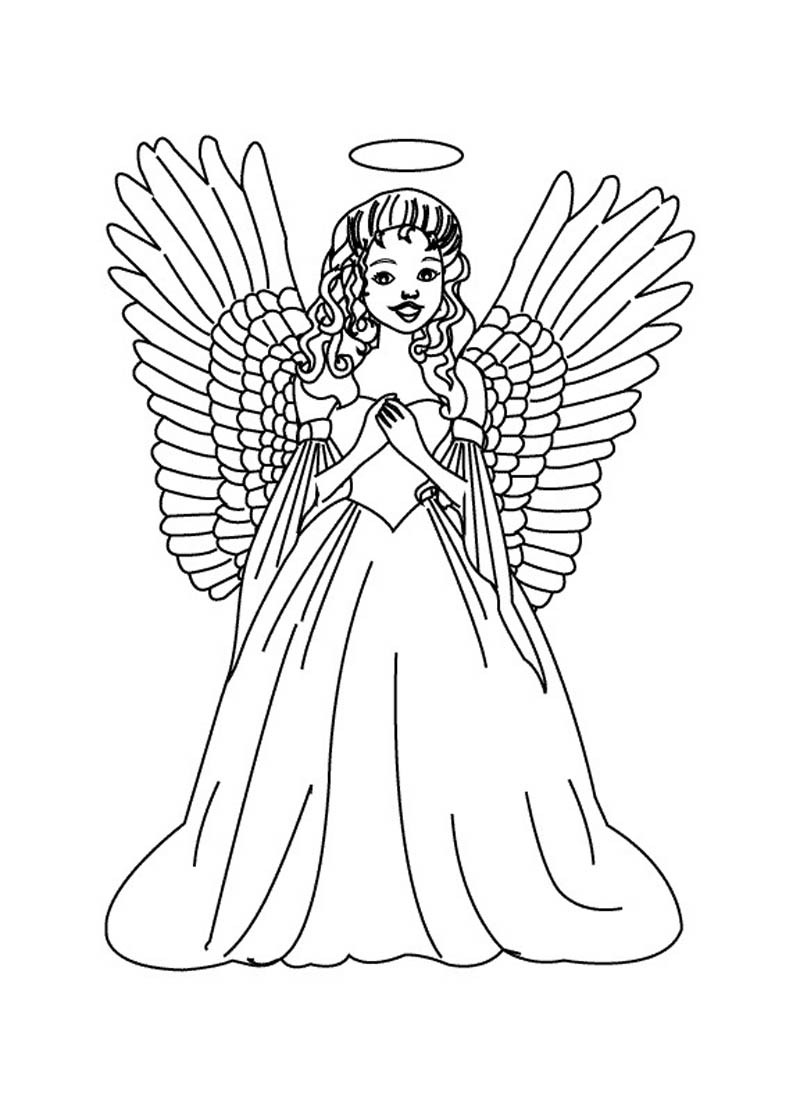 Angel Coloring Pages For Kids
 Angels Coloring Pages Kidsuki