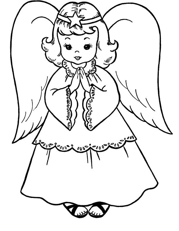 Angel Coloring Pages For Kids
 Christmas Angel Coloring For Kids Christmas
