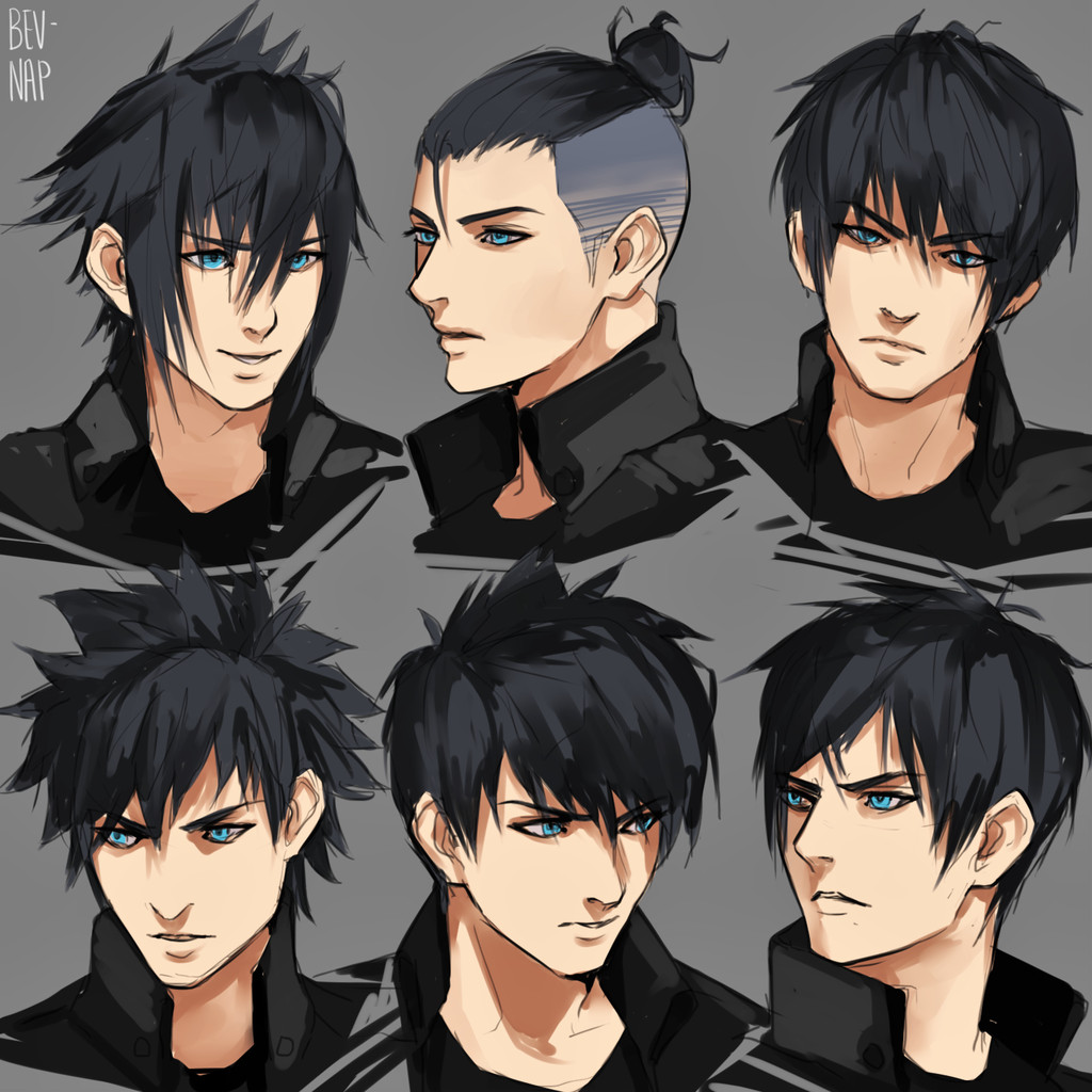 Anime Haircuts Male
 Noct Hairstyles by Bev Nap on DeviantArt