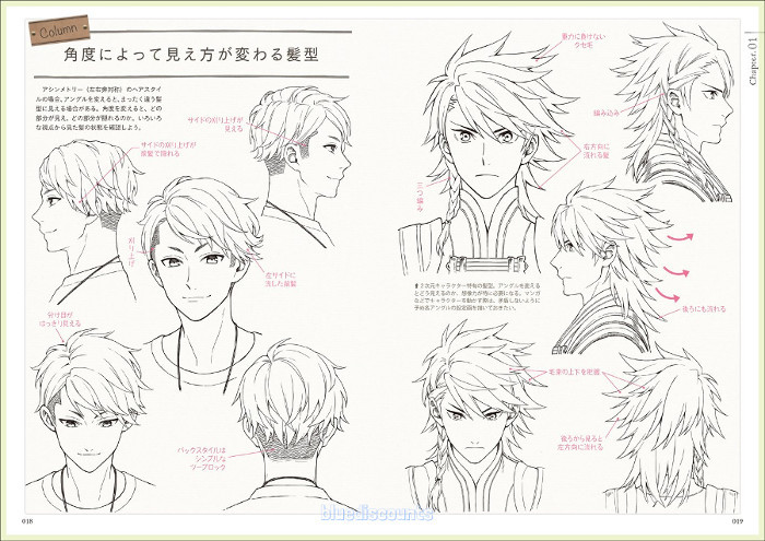 Anime Hairstyle Names
 DHL How to Draw 250 Manga Anime Male Character Mens Hair