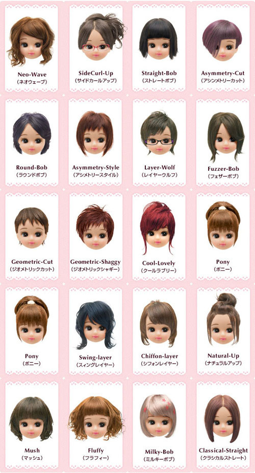 Anime Hairstyle Names
 Kawaii hairstyles♥