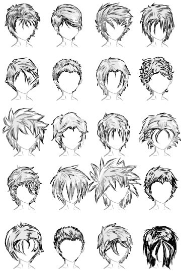 Anime Hairstyles Male
 20 Male Hairstyles by LazyCatSleepsDaily on DeviantArt