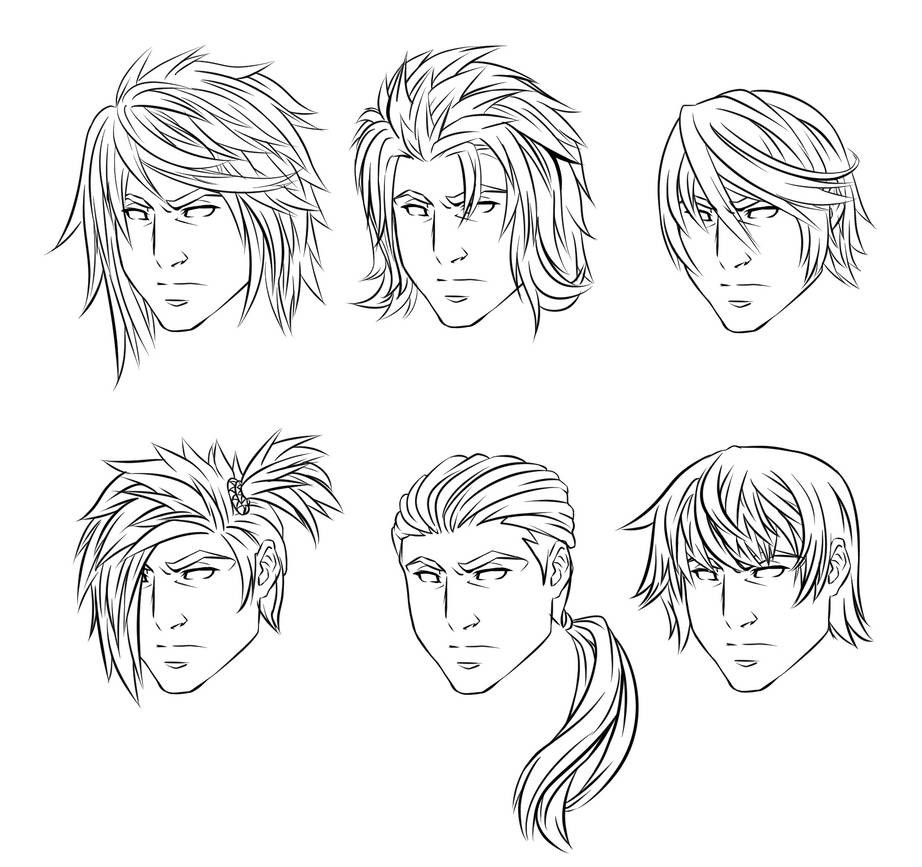 Anime Hairstyles Male
 Anime Male Hairstyles by CrimsonCypher on DeviantArt