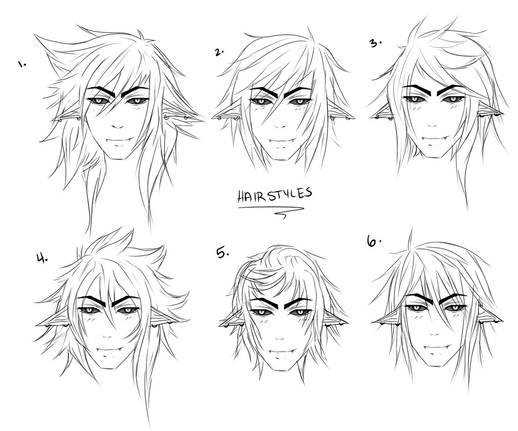 Anime Hairstyles Male
 Male Hairstyles by Lynnrenk on DeviantArt