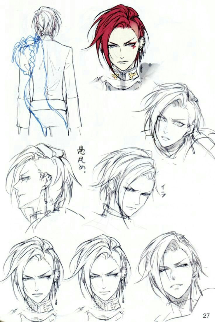 Anime Hairstyles Male
 Pin by Alexia Rodriguez on drawing practice reference in
