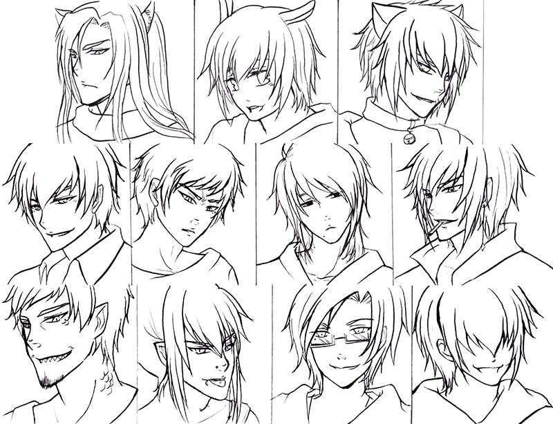 Anime Hairstyles Male
 Anime Hairstyles 12 Inkcloth