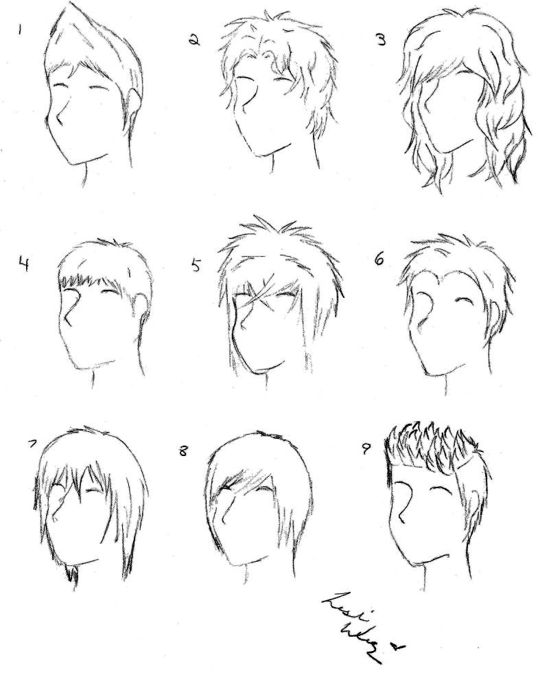 Anime Hairstyles Male
 Male Anime Hair by alicewolfnas on DeviantArt
