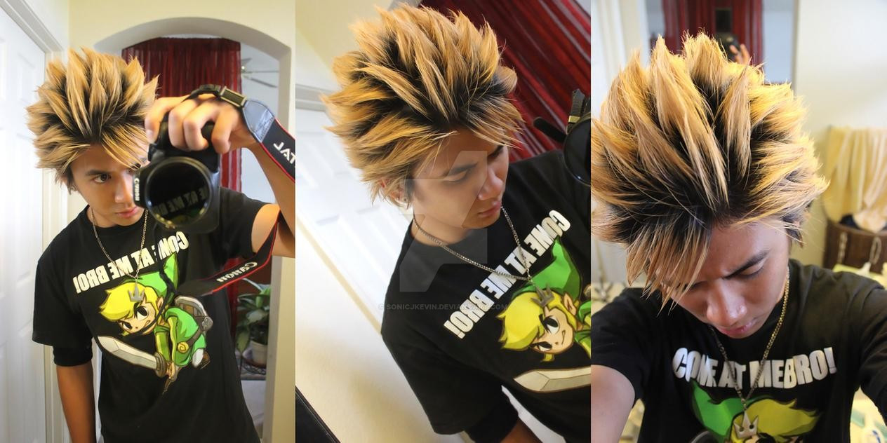 Anime Hairstyles Male Real Life
 Crazy Anime Hairstyle by sonicJKevin on DeviantArt