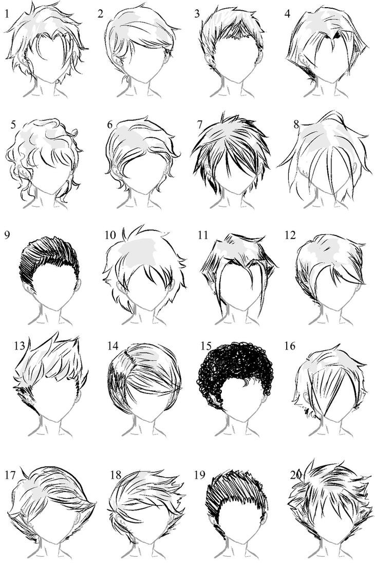 Anime Hairstyles Male
 20 More Male Hairstyles by LazyCatSleepsDaily on DeviantArt