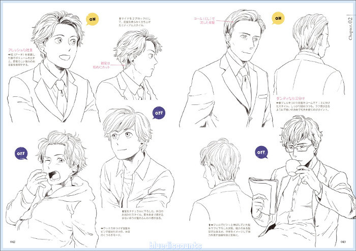 Anime Hairstyles Male
 DHL How to Draw 250 Manga Anime Male Character Mens Hair
