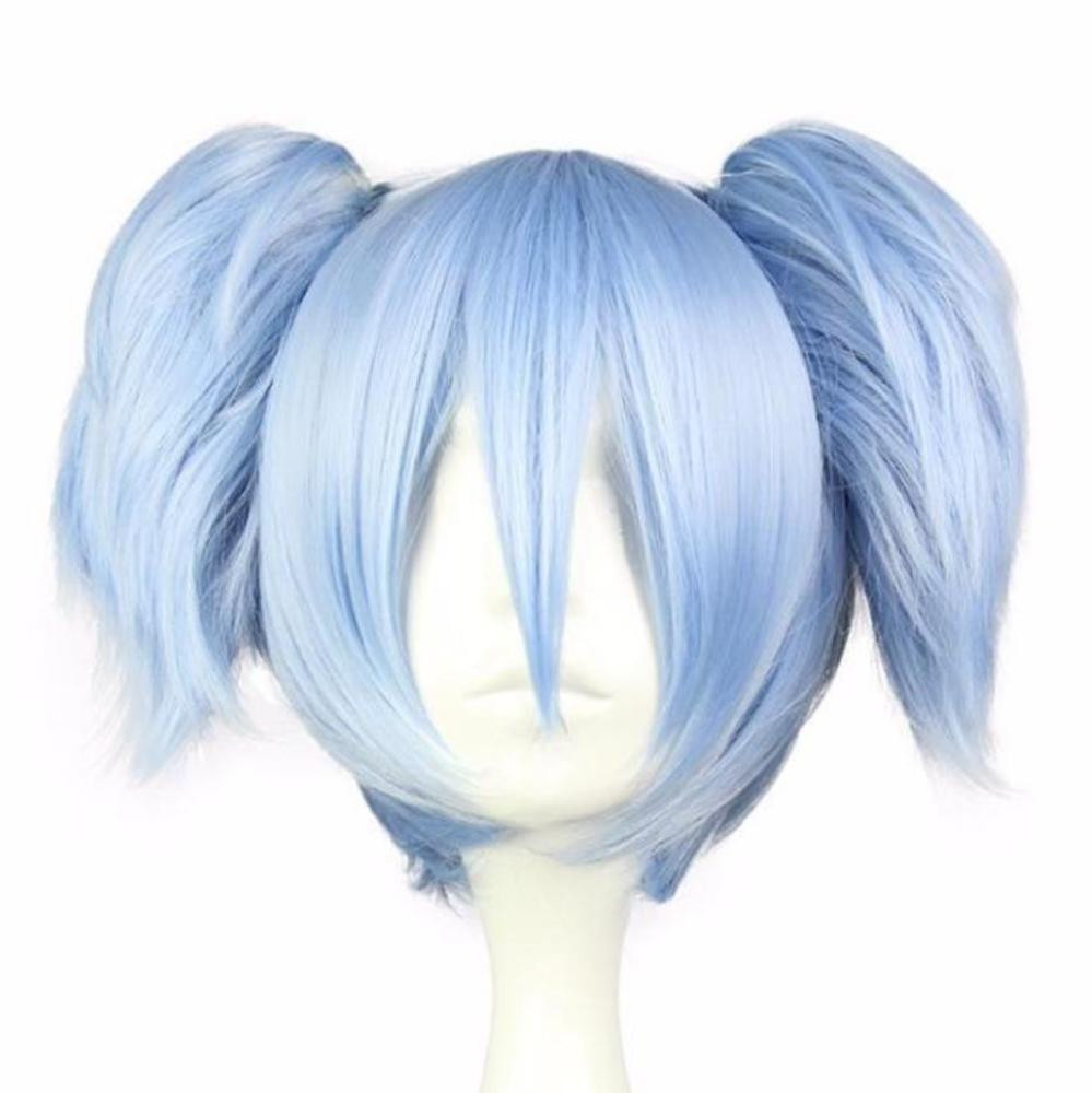 Anime Pigtail Hairstyles
 Blue Pigtail Cosplay Wig Anime Shiota Nagisa Kanekalon
