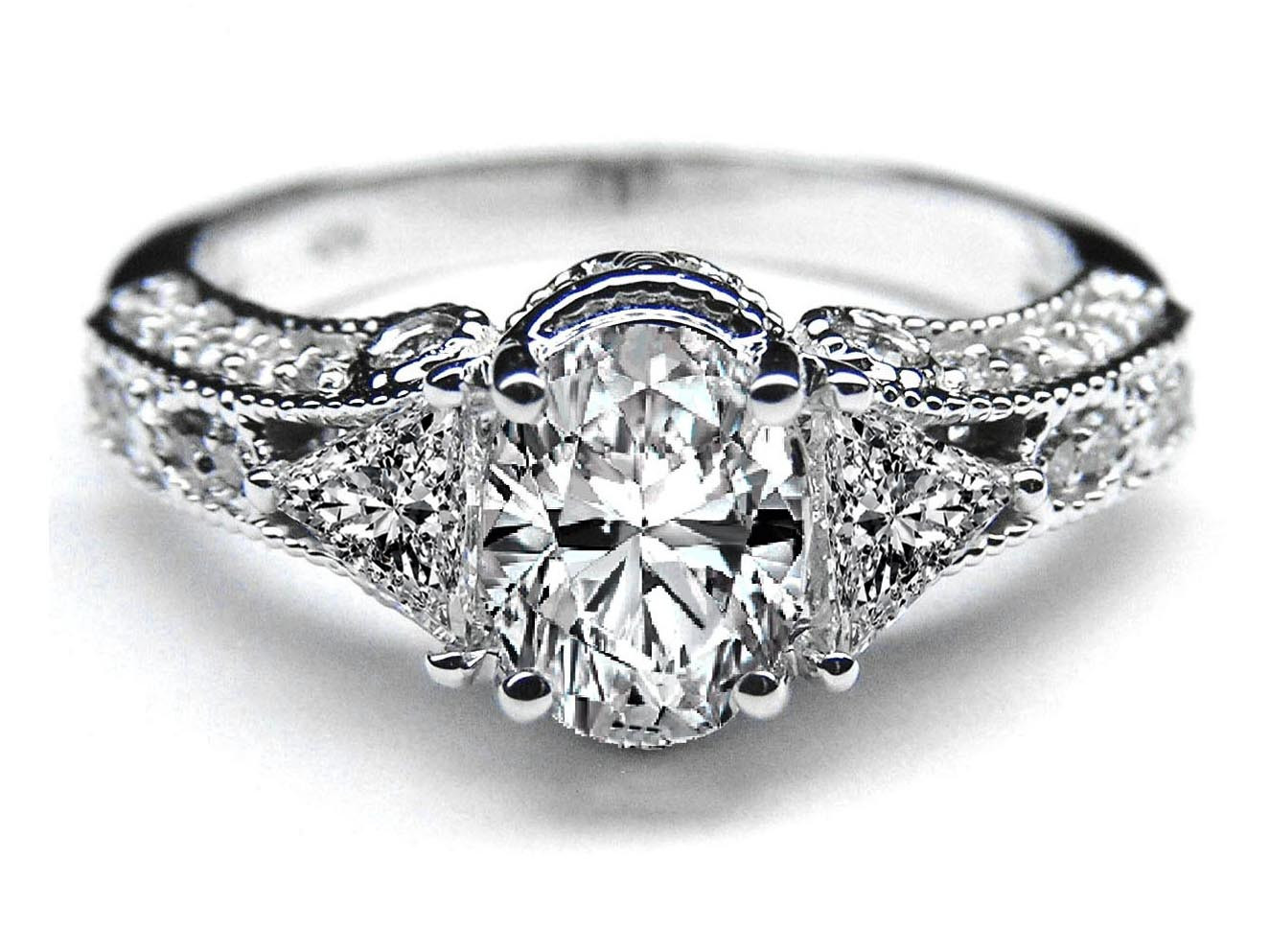 Antique Style Wedding Rings
 Engagement Ring Vintage Style Oval Diamond Engagement