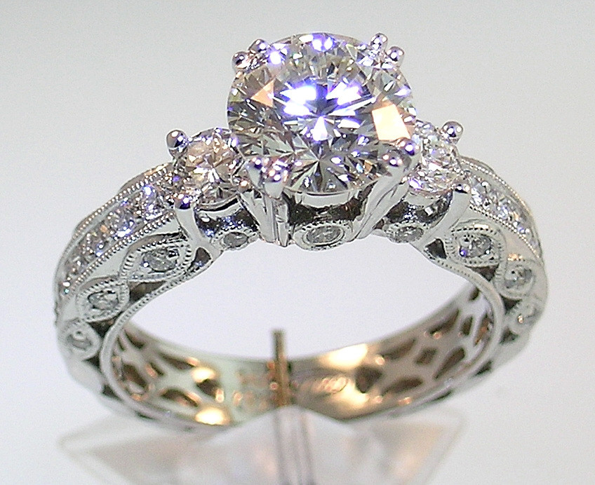 Antique Style Wedding Rings
 Old Style Vintage Inspired Wedding Rings With Victorian