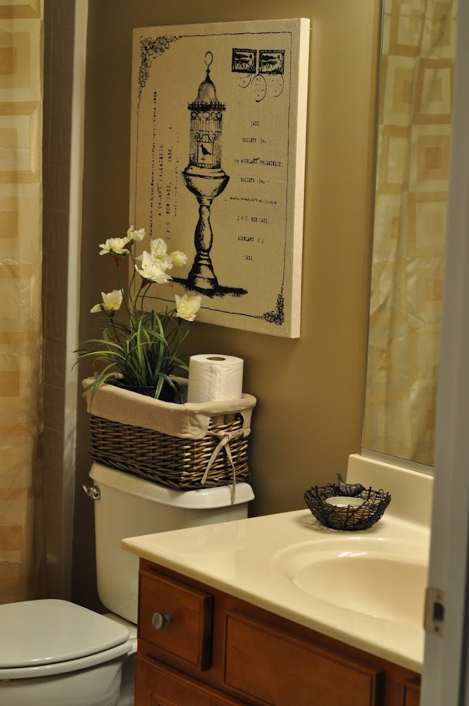 Apartment Bathroom Decor
 The Bland Bathroom Makeover Reveal – The Small Things Blog