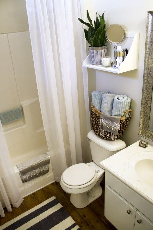Apartment Bathroom Decor
 Small Rental Bathroom Makeover – 2 Not a Passing Fancy