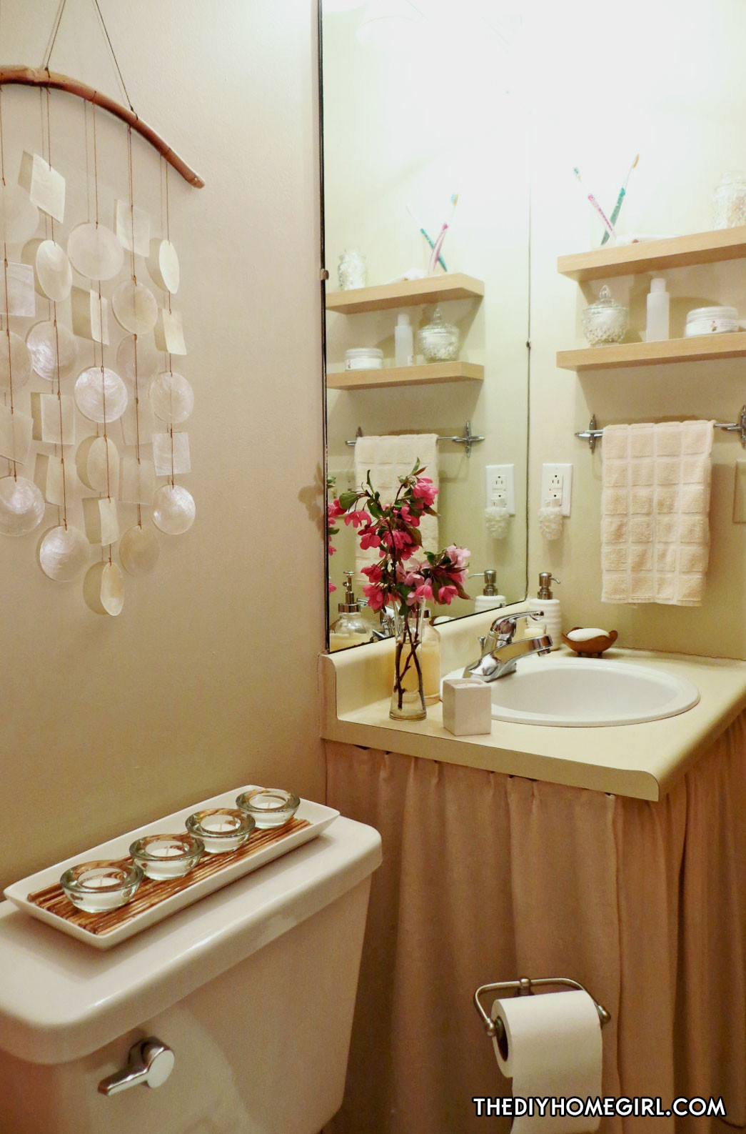 Apartment Bathroom Decor
 Warm & Feminine Apartment Bathroom Makeover – The Decor Guru