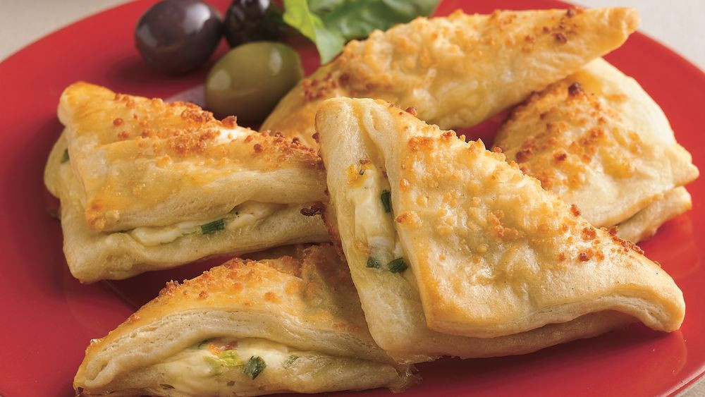 Appetizers Using Crescent Rolls
 Feta Crescent Triangles club store pack recipe from