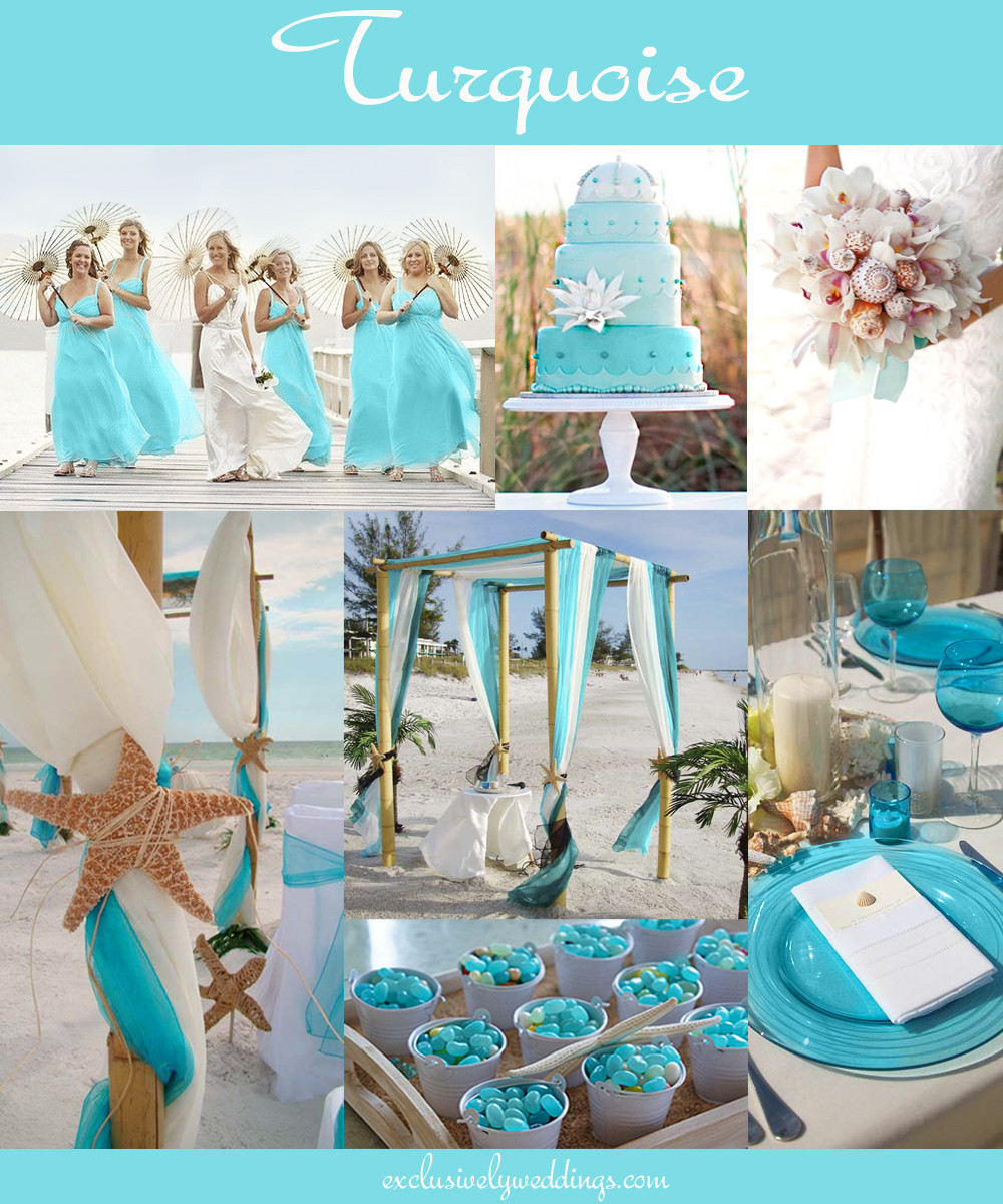 Aqua Wedding Colors
 The 10 All Time Most Popular Wedding Colors