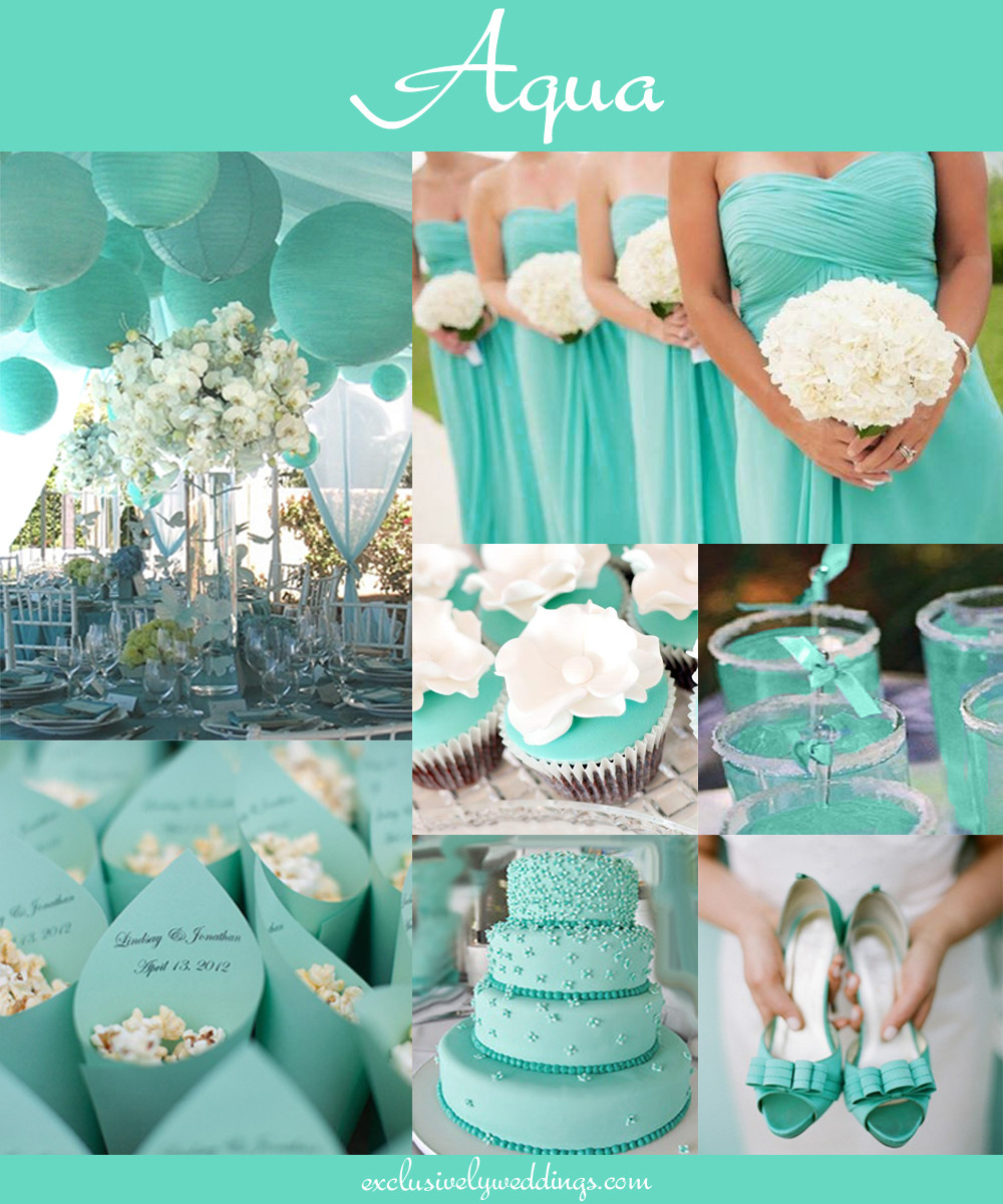 Aqua Wedding Colors
 Your Wedding Color — How to Choose Between Teal Turquoise