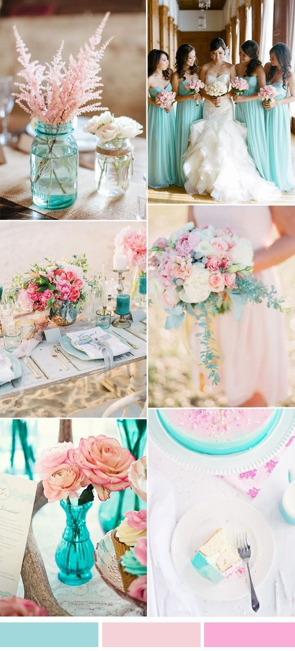 Aqua Wedding Colors
 Spring Summer Wedding Color Ideas 2017 from Pantone