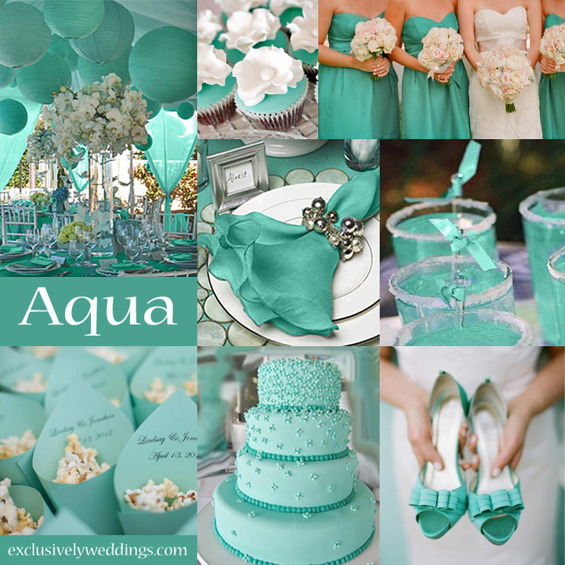 Aqua Wedding Colors
 10 Awesome Wedding Colors You Haven’t Thought