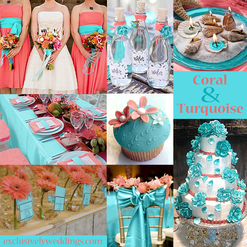 Aqua Wedding Colors
 I am ting married june 25 2016 What colors go good