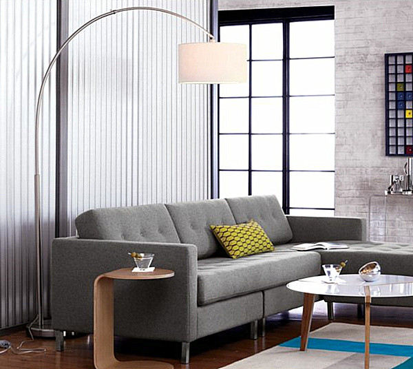 Arc Lamp Living Room
 modern metal arc floor lamp Decoist