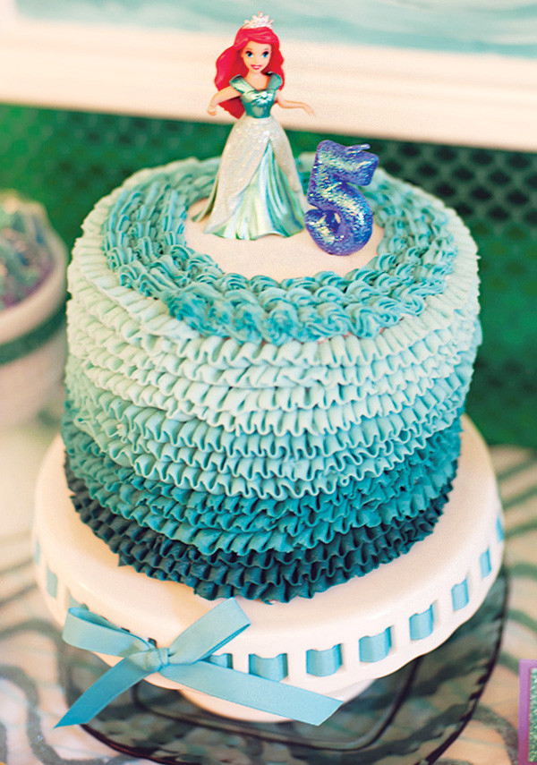 Ariel Birthday Cakes
 DIYed Ariel Themed Little Mermaid Birthday Party