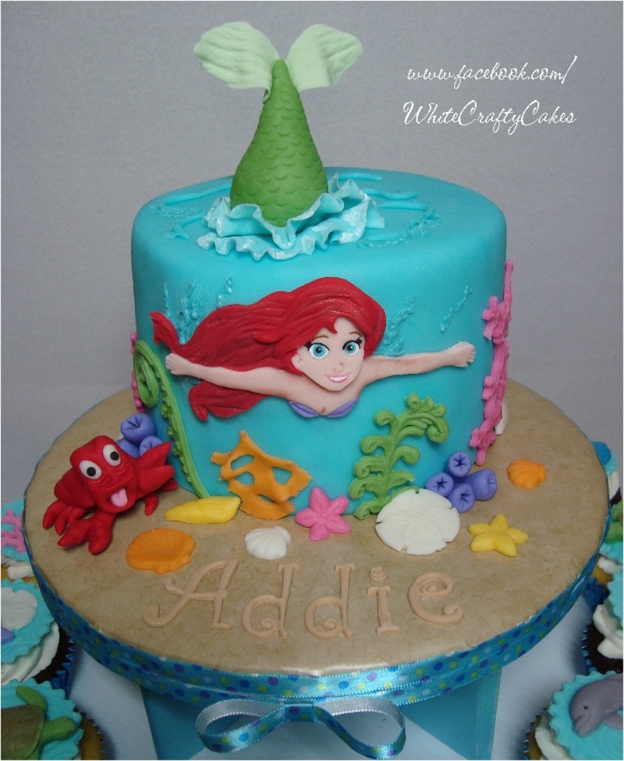 Ariel Birthday Cakes
 The Little Mermaid Cake And Cupcake Tower CakeCentral
