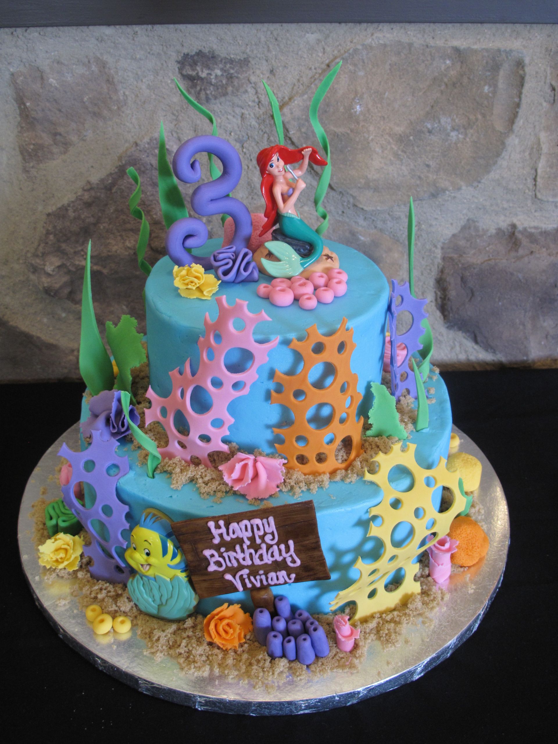 Ariel Birthday Cakes
 Cartoon Character Cakes