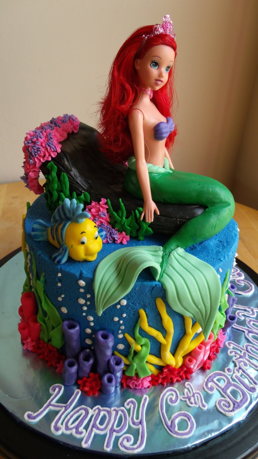 Ariel Birthday Cakes
 The Little Mermaid Cake And Cupcakes CakeCentral
