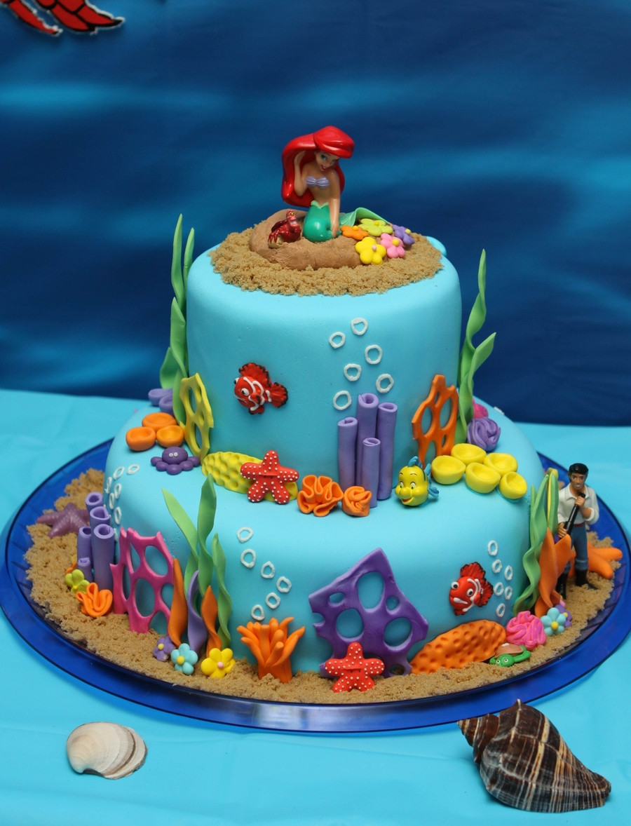 Ariel Birthday Cakes
 Under The Sea ariel Birthday Cake CakeCentral