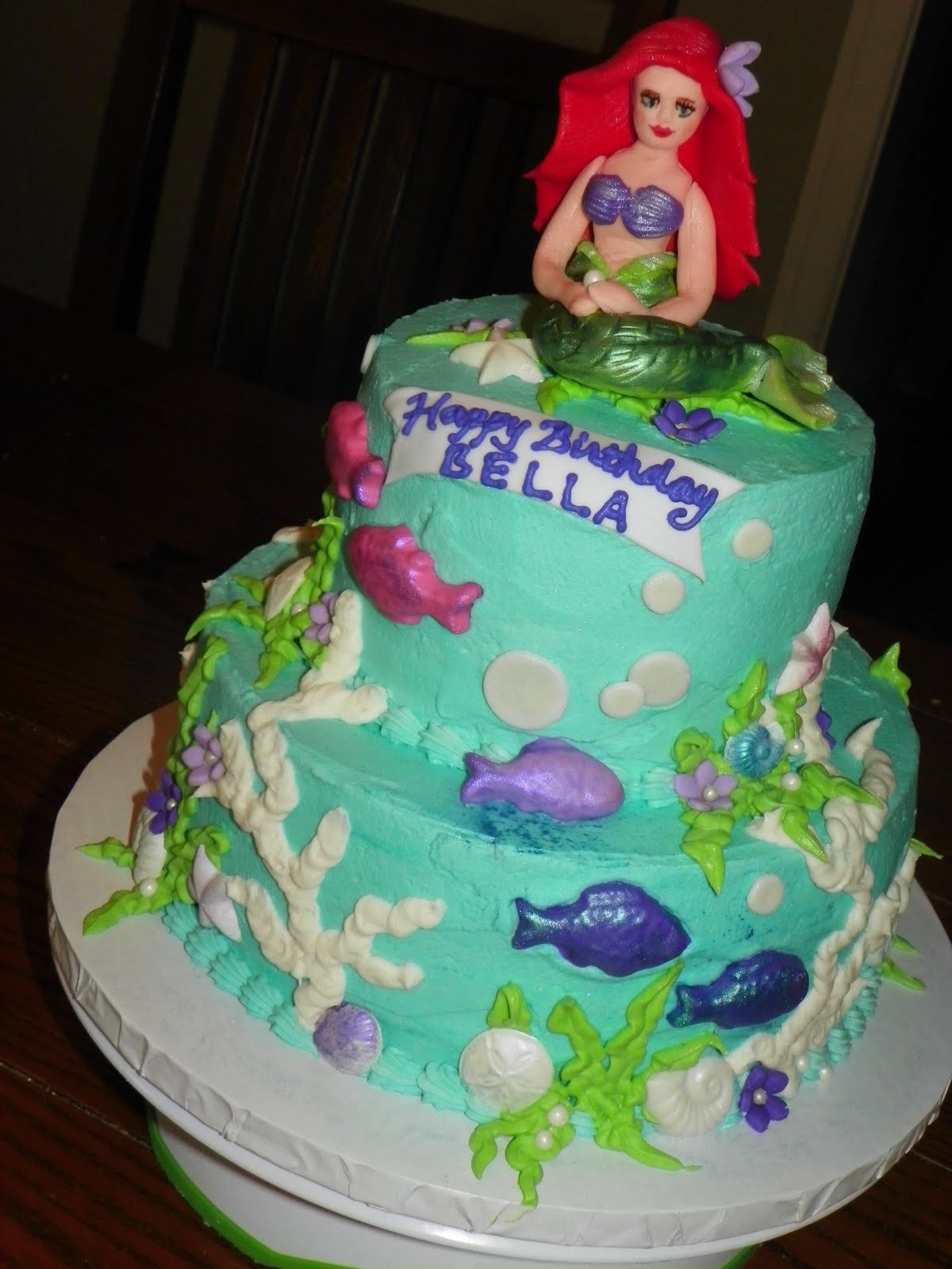 Ariel Birthday Cakes
 Plumeria Cake Studio Ariel Little Mermaid Birthday Cake