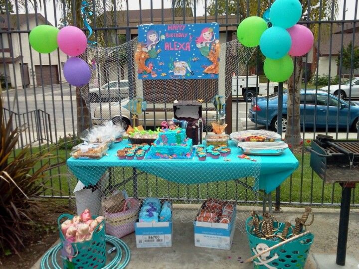 Ariel Pool Party Ideas
 Mermaid pool party Alexa Birthday Party themes