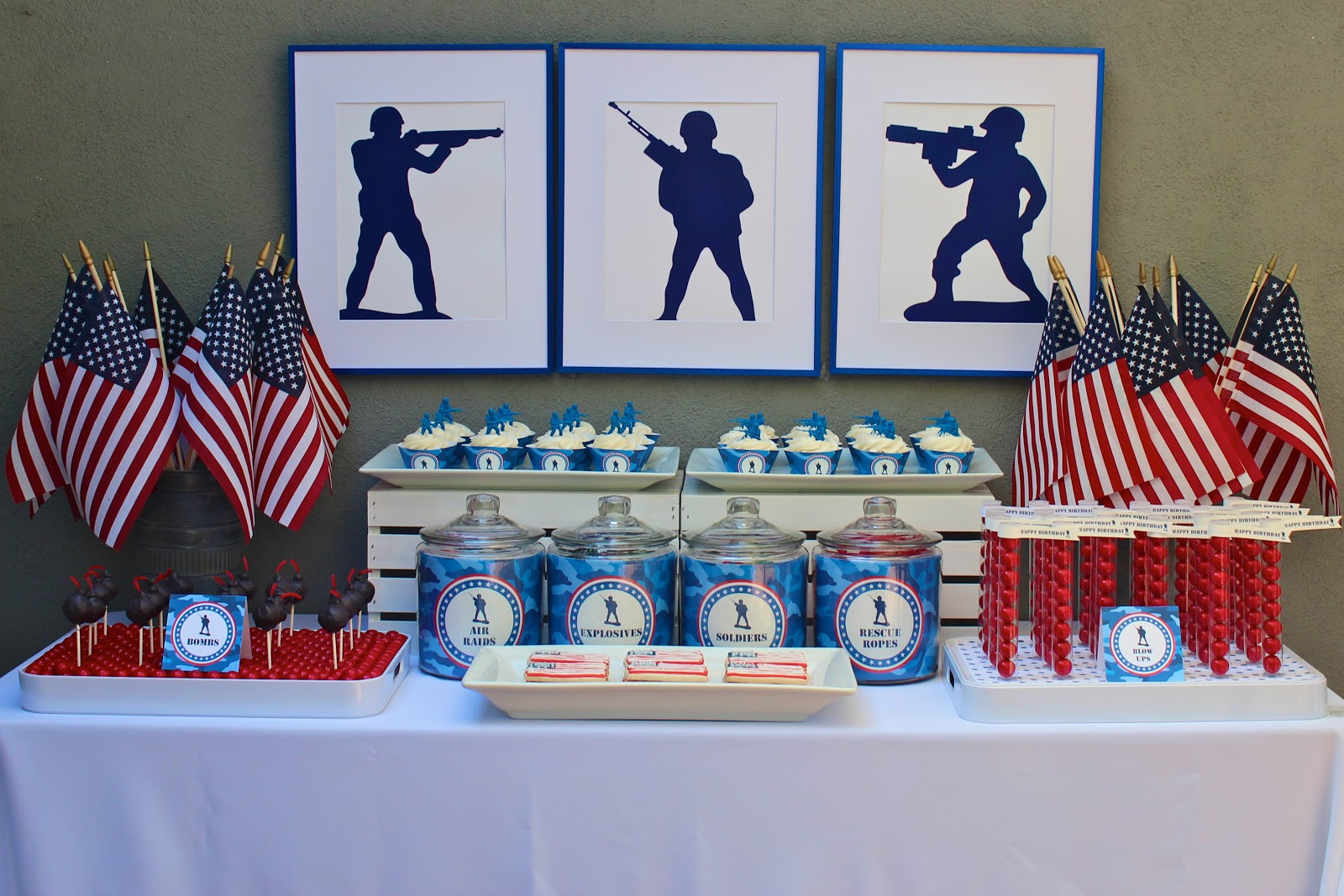 Army Retirement Party Ideas
 bloom designs Military Party in Bloom