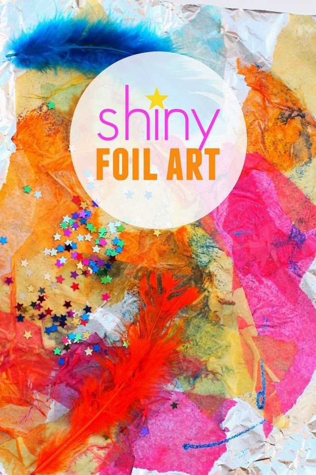Art And Craft Activities For Toddlers
 Shiny Foil Process Art