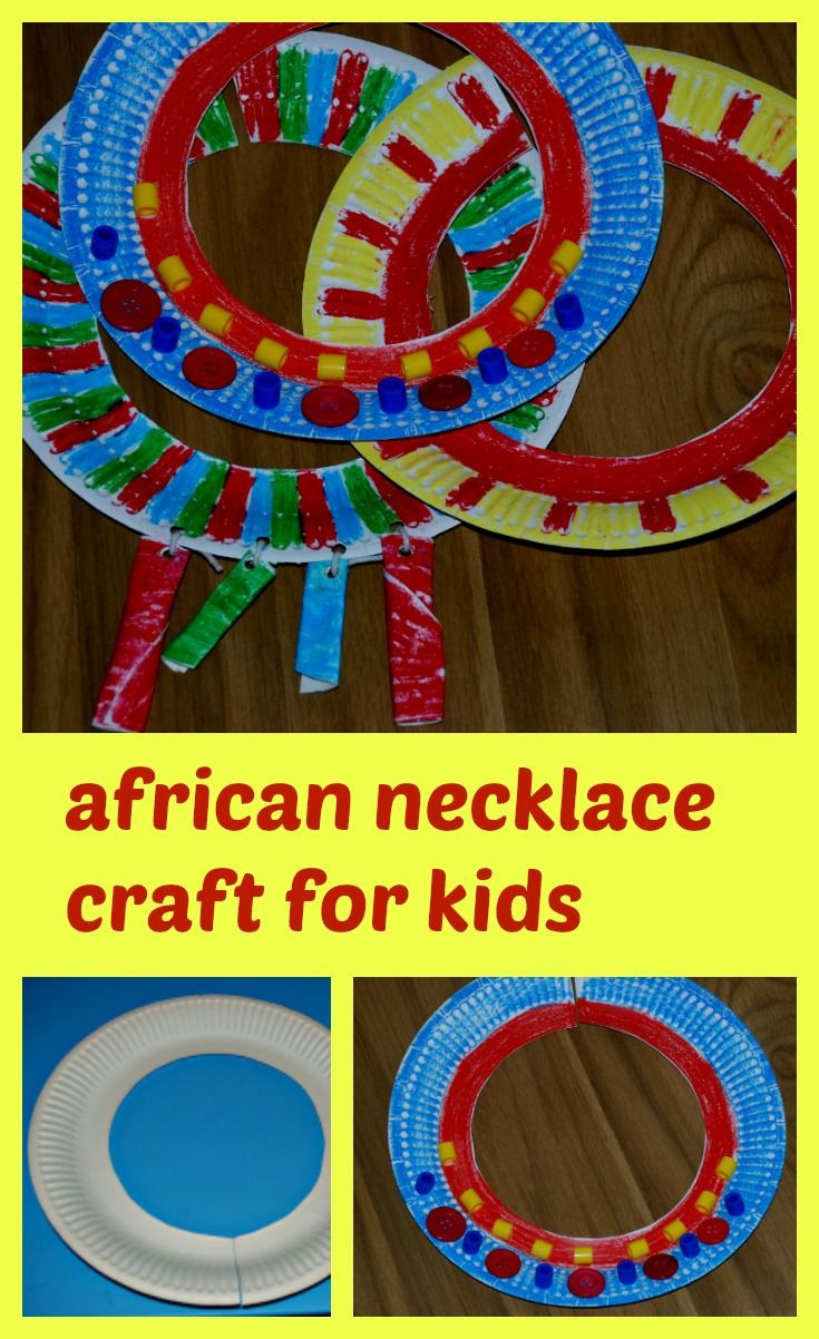 Art And Craft Activities For Toddlers
 African necklace craft for kids